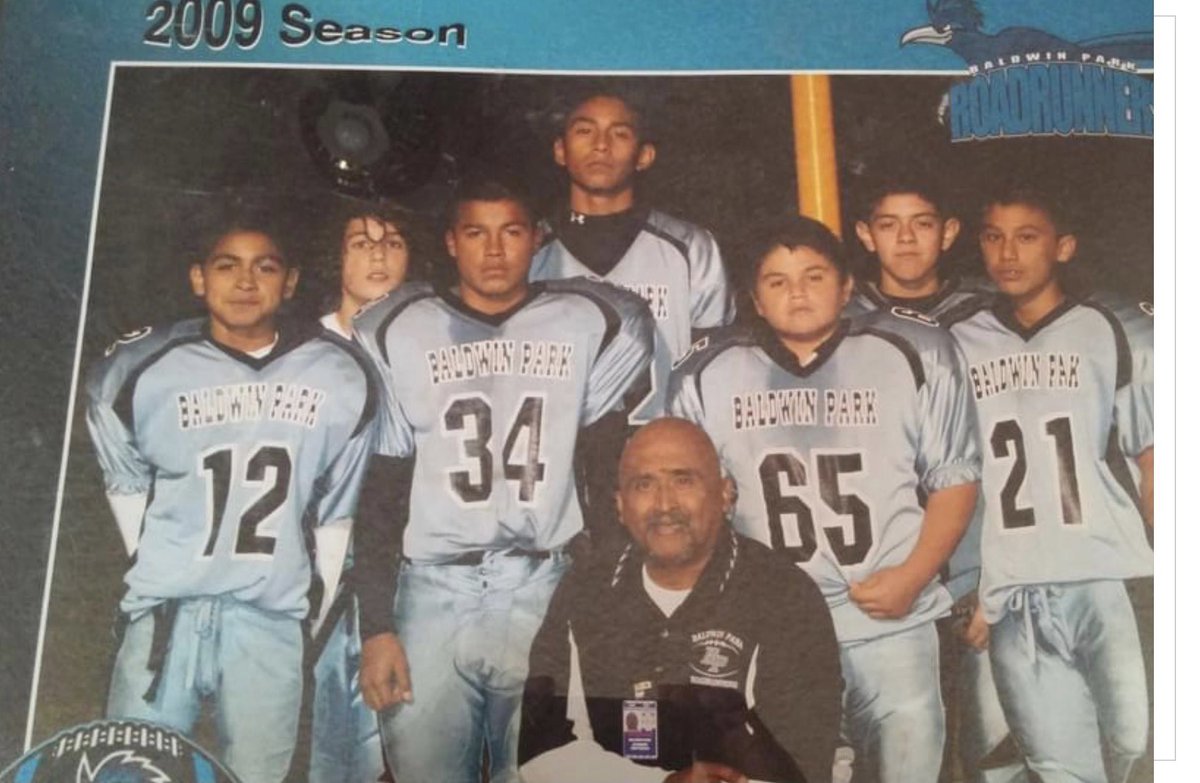 _superceebee's tweet photo. Had to go digging to find this! The amount of love I have for Coach Jesse! He followed this team for 6 years and still went out of his way for our high school games, a true father of football... #iright #proright https://t.co/mUK3Cept3v
