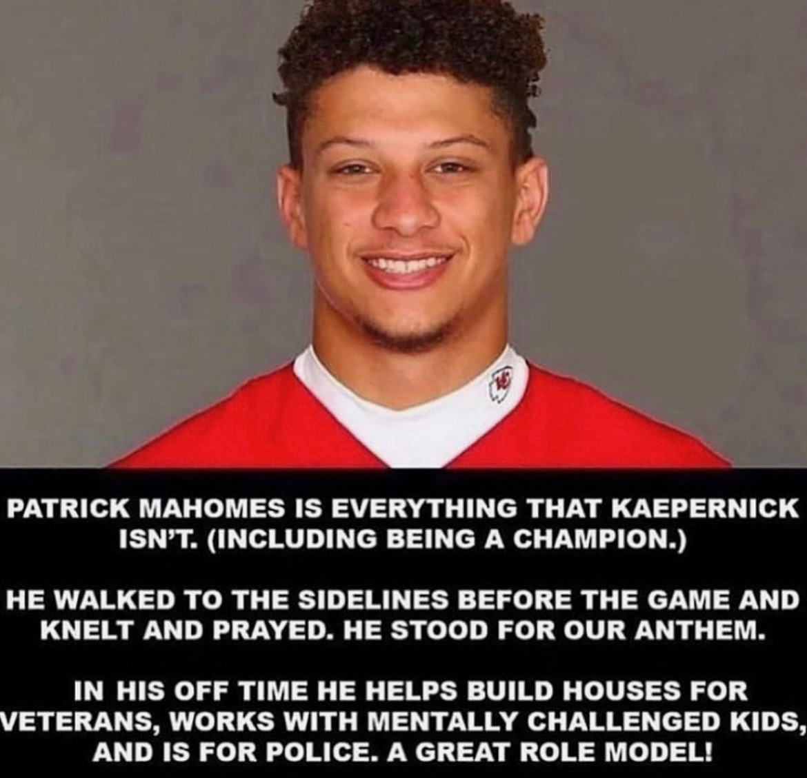 A REAL role model. Merica.