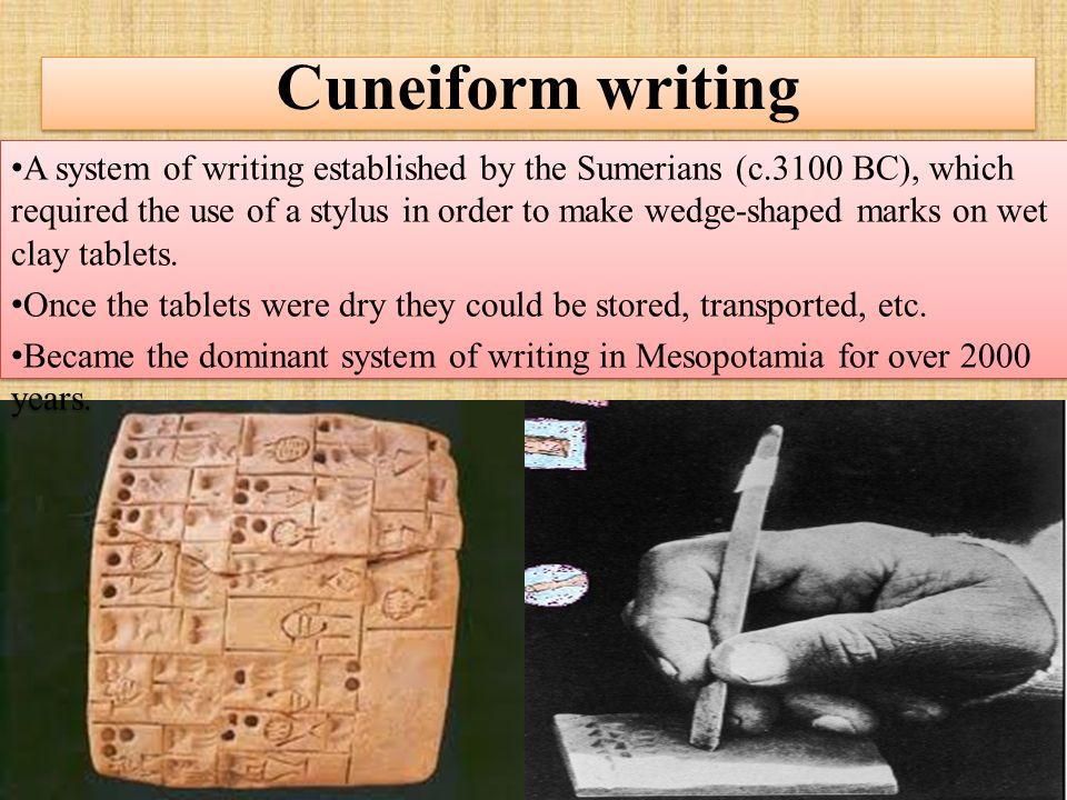 Mesopotamian writing system