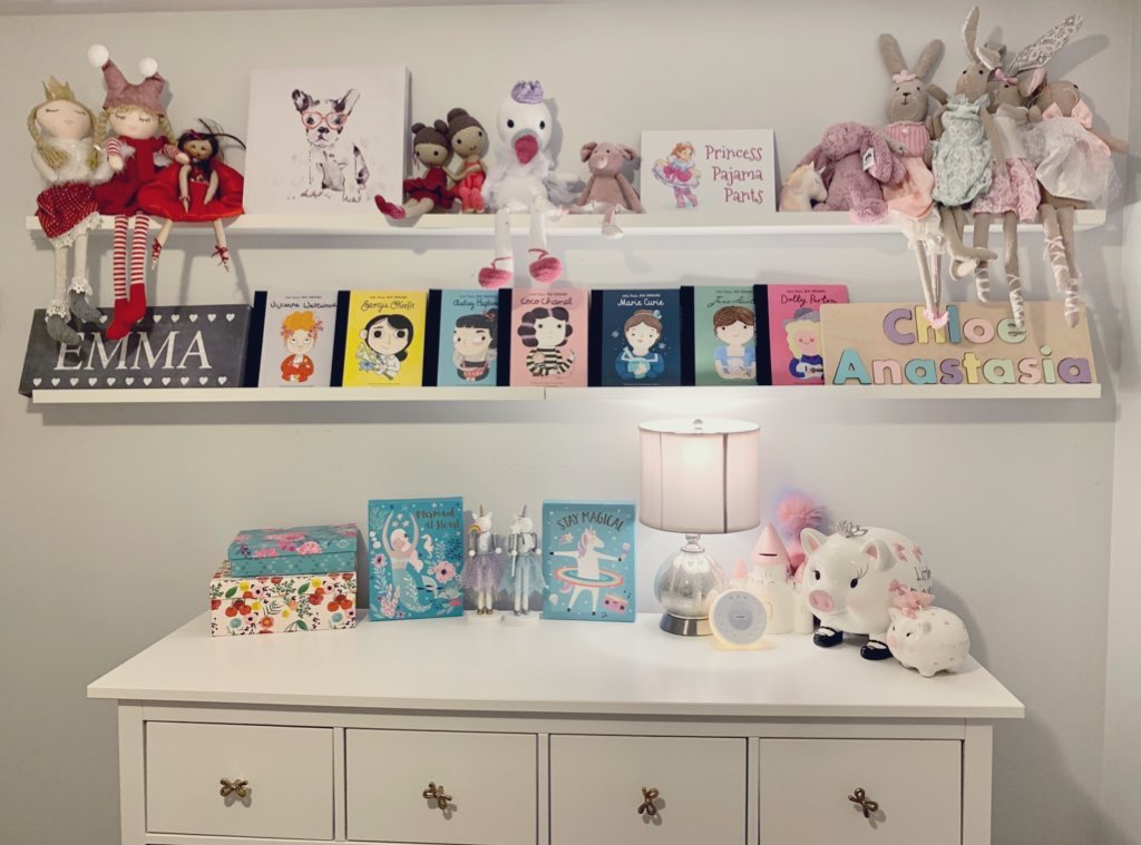 generatorm's tweet photo. Put some new shelves up and showcased our favourite books.  We are hooked on reading about these important and influential women from the  #littlepeoplebigdreams series by #mariaisabelsanchezvegara &amp;
@QuartoKids.  Emma’s current fave is Marie Curie!  #fortheloveofreading https://t.co/mMSCj2GB99