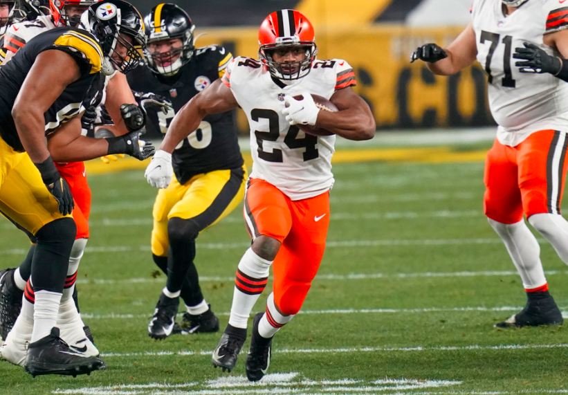 CLEsportsTalk's tweet photo. #RETWEET TO CONGRATULATE THE BROWNS ON BEATING THE STEELERS IN THE PLAYOFFS!!!!!!!!!! https://t.co/bQotvqaA37