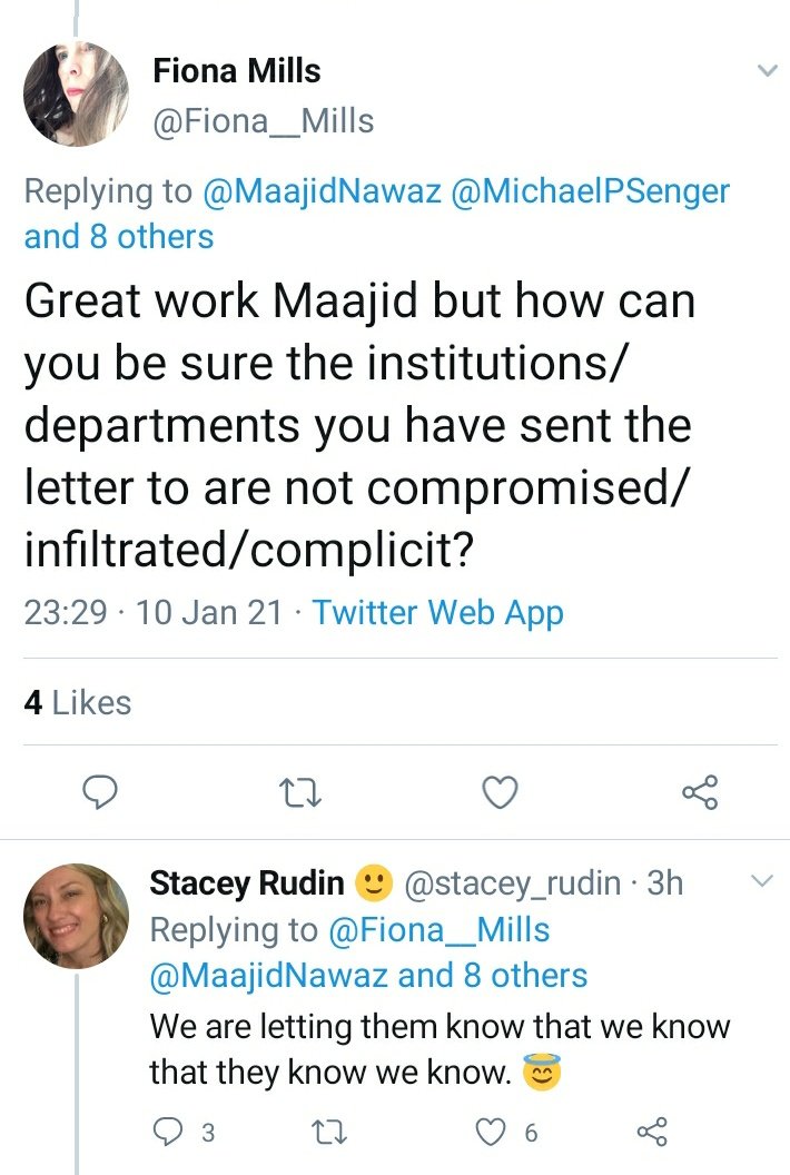 Stacey Rudin is an Attorney, member of American Institute of Economic Research & an anti-lockdown activist. She denies that there is any Covid pandemic, and compares lockdown sceptics to the abolitionists who ended slavery. https://www.aier.org/staffs/stacey-rudin/