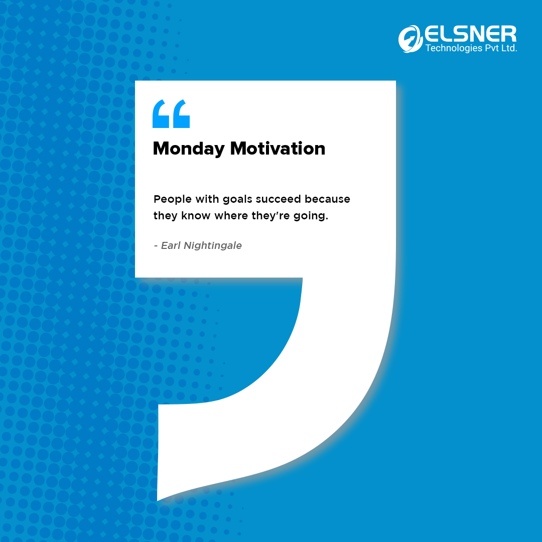 Elsnertech's tweet photo. Elsnerites are ready with their goals.
Are you ready?
Happy Monday to All. ☺️
#mondaymotivation #mondayvibes #officeculture #elsnerfamily #ElsnerTechnologies #Workplace https://t.co/DrjtCMiNOV