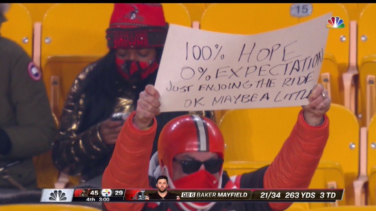 Browns fans have been waiting for this moment ❤️