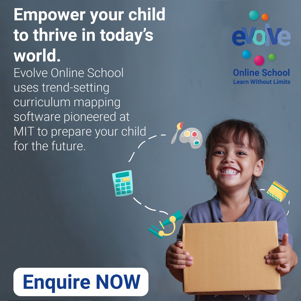 EvolveOnlineSA's tweet photo. Give your child an advantage in life with a curriculum mapping system developed by MIT. Evolve Online School is not just the future. It is the NOW. Enquire to Enroll at Evolve. https://t.co/psWrJNorlP
#EvolveOnline #EvolveSchool #OnlineSchool https://t.co/URFDfJtcw9