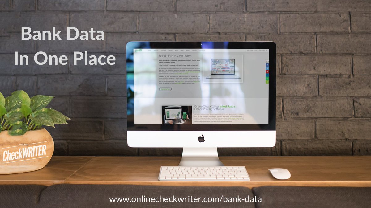 webcheckwriter's tweet photo. https://t.co/L4IEzpC6G2
Aggregate all your Bank Data into one place. Link any number of Bank Accounts. We auto categorize & rename bank description for you, or you set the rules.
#BankData #SecurityChecks #SecureCheckPrintingSoftware #BankDraftCheck https://t.co/Buenf4NASB
