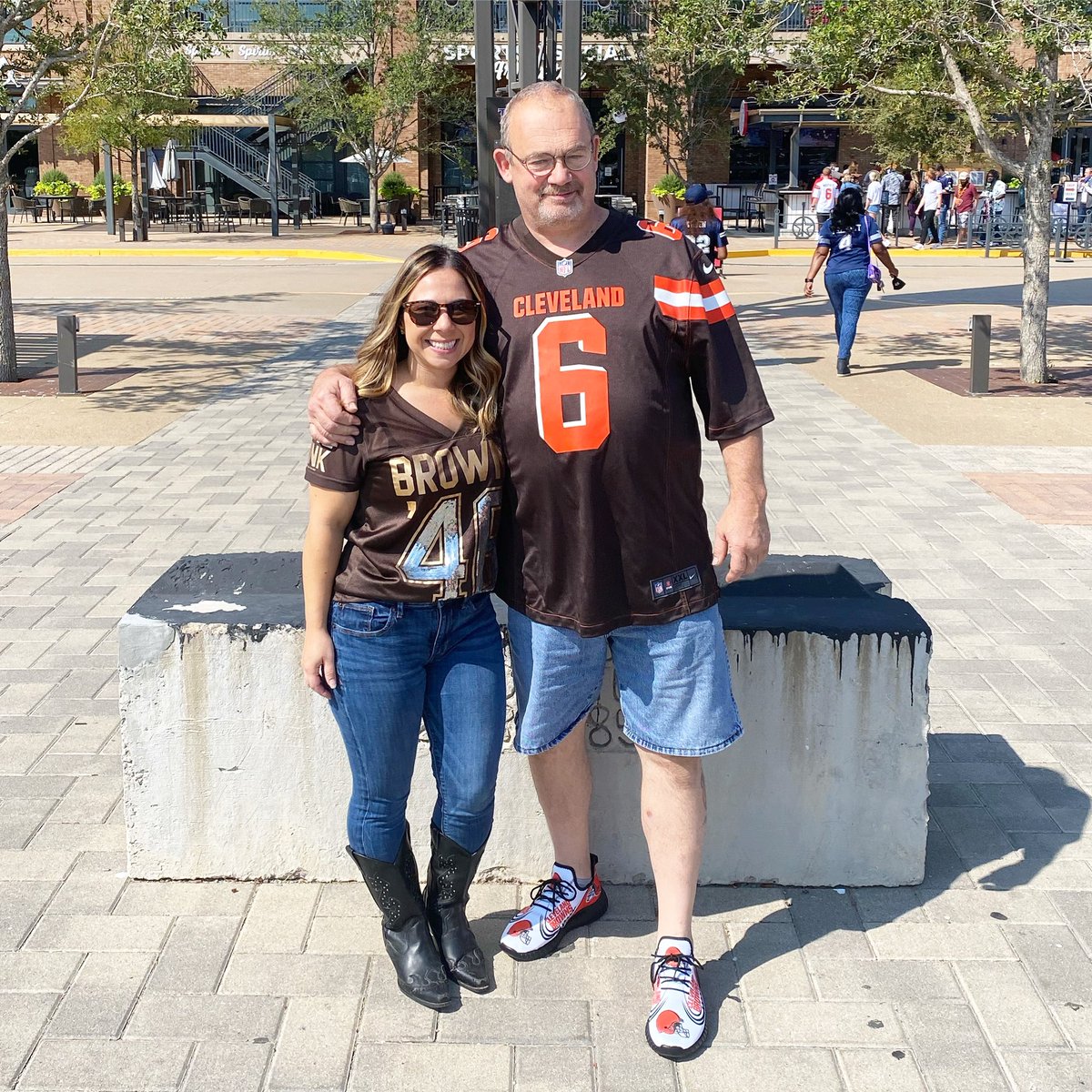 Dad and I are EXCITED to see the #browns in the post season