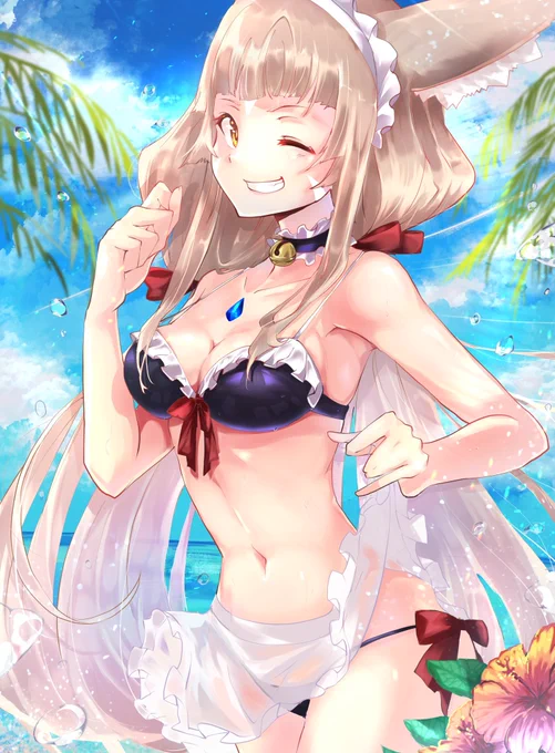#くそ寒いので水着絵を貼る
あったかくなれー! 