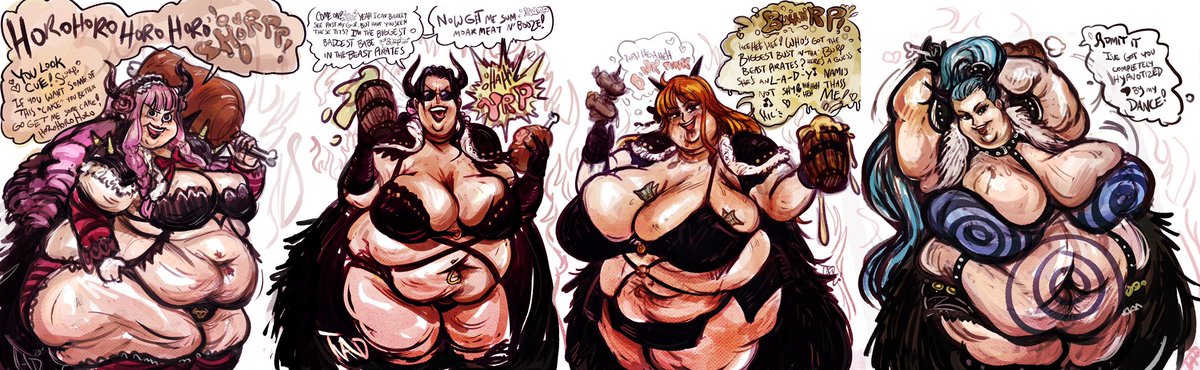 American_Dorimu's tweet image. Rolly Poly Swirly Booba Princess Vivi the Belly beast pirate joins the slovenly crew!