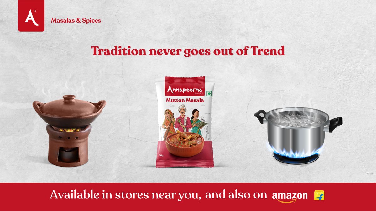 AnnapoornaMasal's tweet photo. Preparing a meal from scratch is a centuries-old custom and #culinarytradition in India. Our range of masalas that are curated from #heritagerecipes & cooking techniques followed by our forefathers. #ClayPotCooking #AncientIndia #TraditionalCooking #VillageStyle #RusticFood https://t.co/xgKRwNe4va