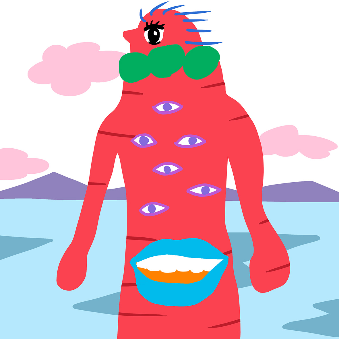 ふくたつ ストレス解消のためだけに描いた 使徒 絵描きさんと繋がりたい イラスト好きな人と繋がりたい イラスト ストレス解消