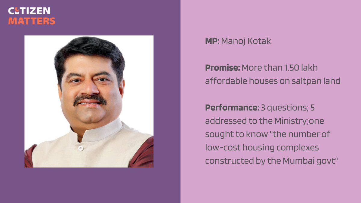 Election profile of MP Manoj Kotak:  https://citizenmatters.in/mumbai-north-east-manoj-kotak-bjp-sanjay-dina-patil-inc-12002