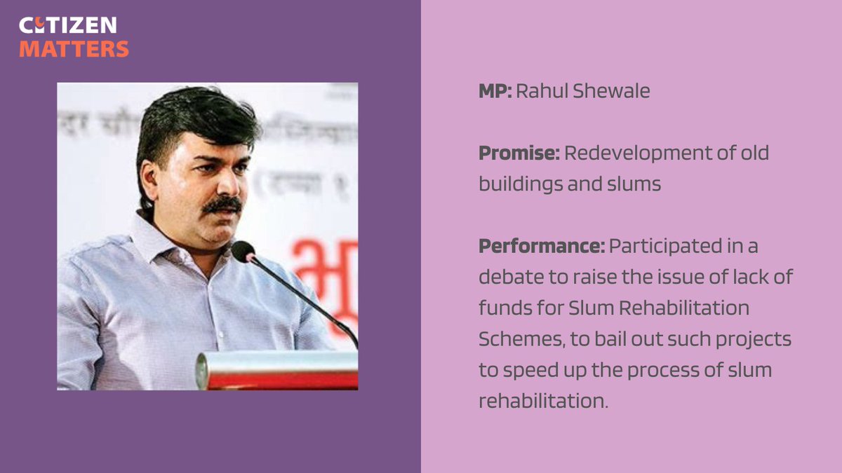 Election profile of Rahul Shewale:  https://citizenmatters.in/rahul-ramesh-shewale-mumbai-south-central-lok-sabha-performance-debates-assets-12023