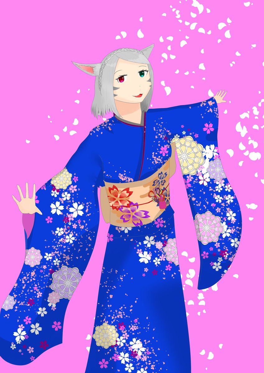 kirisame_sigure's tweet photo. 遅くなりましたがお正月イラストです！
大変な時期ですが、耐えていきましょう…！
#謹賀新年 
#正月イラスト 
#FF14イラスト https://t.co/eJzWgfGmVw
