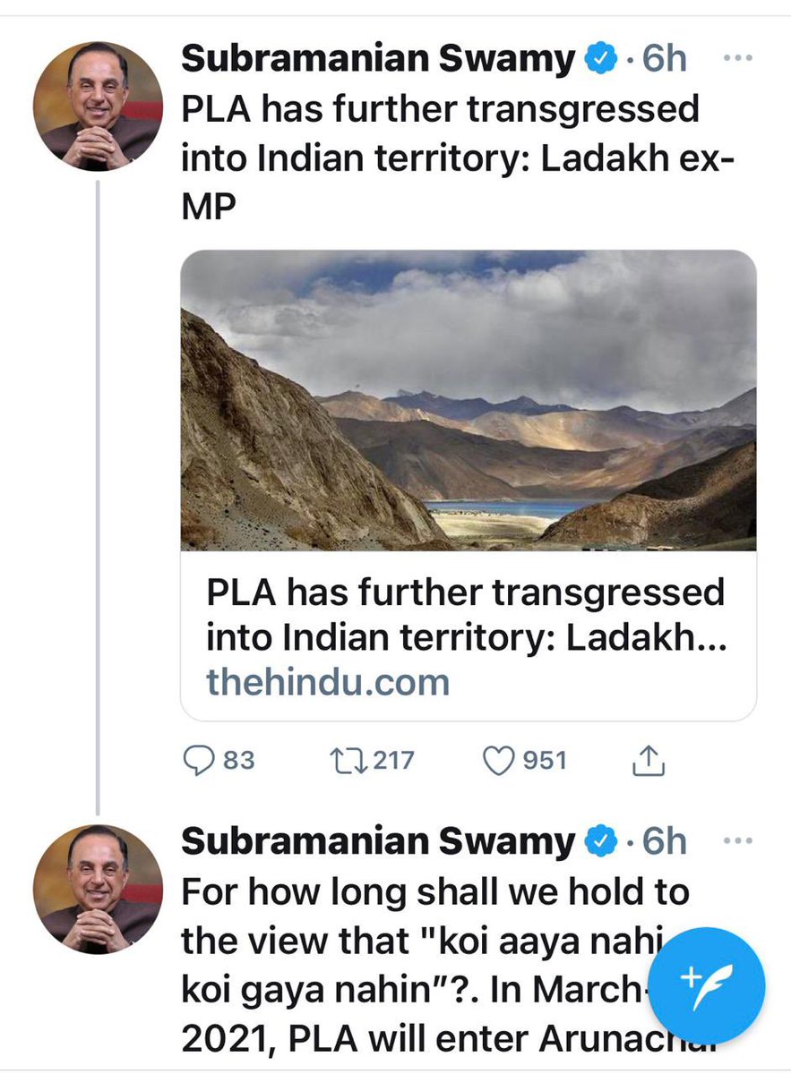 It’s proof that #Swamy ji is really a honest person. He accepts the truth if even it’s against his own party &amp; PM.