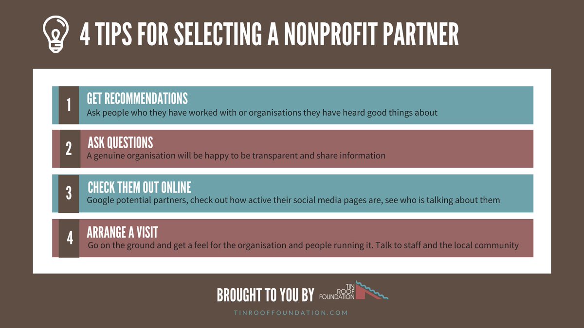 TRF_EA's tweet photo. A new year brings new opportunities to do good. If you, your business or church are looking for a nonprofit to support in 2021, here are our tips.
#nonprofit #CSR #partnership https://t.co/XpzgPKcJHi