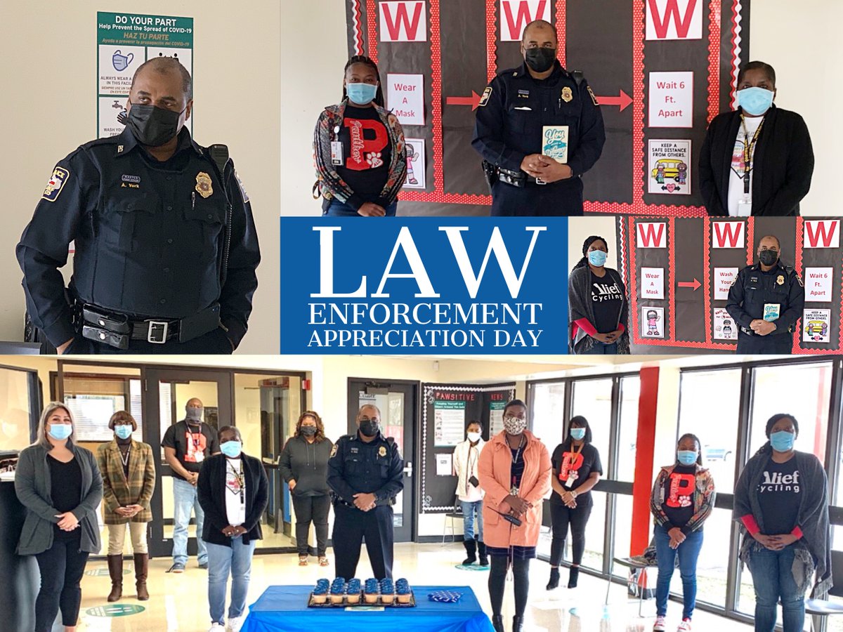 AlcPanthers's tweet photo. Thank you Alief PD for ensuring our district’s safety, and many thanks to our own Officer York and to our first responders for keeping us safe. @AlcPanthers #Aliefproud #AliefPD https://t.co/PpdqW7KwCm