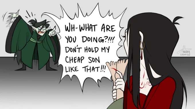 ft. Xuan Ji as babysitter copying what she saw Qi Rong doing just 5 minutes earlier 