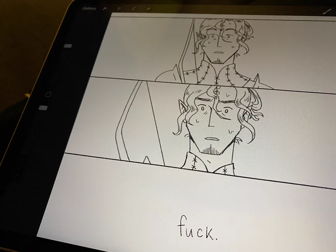 Me every time I remember that I have to ink my backgrounds: 