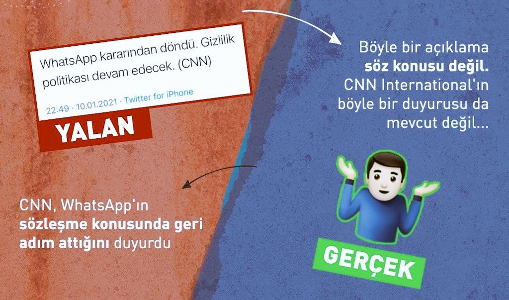 AylinOkumu's tweet photo. #WhatsAppSilmiyoruz ne demek tabiki #WhatsAppSiliyoruz
WhatsApp'ın gizlilik politikasına devam edeceği haberi yalanlandı.
#Bipegeciyoruz #BIP #bipegecelim https://t.co/5RZf6oLMba