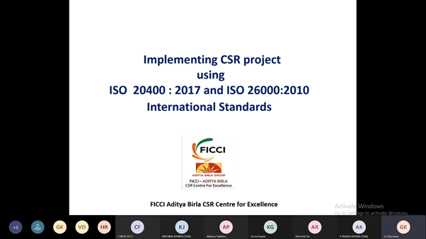 FicciCSR's tweet photo. Virtual Training on Implementation of ISO 20400 and ISO 26000 with CSR understanding was successfully completed yesterday.
#virtuallearning
#CSRTraining https://t.co/QKTBeHfOBi