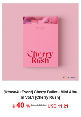 Ktown4u_main's tweet photo. 💝 Collaboration x @CherryBulletInt

Cherry Bullet - Mini Album Vol.1 [Cherry Rush] 

📢 LINK https://t.co/4VNq2Xtr95

🎉 Ktown4u Pre-order Benefits 🎉
1. 40% Discount 
2. Ktown4u exclusive benefit - Photocard 1ea 
3. Signed Album for random 7 winners
4. Video Call application https://t.co/wmXfGPgDXI