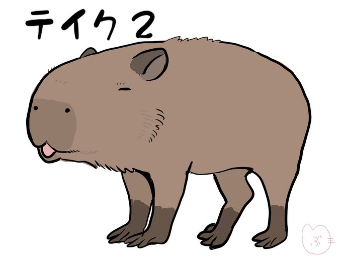 カピバラのtwitterイラスト検索結果