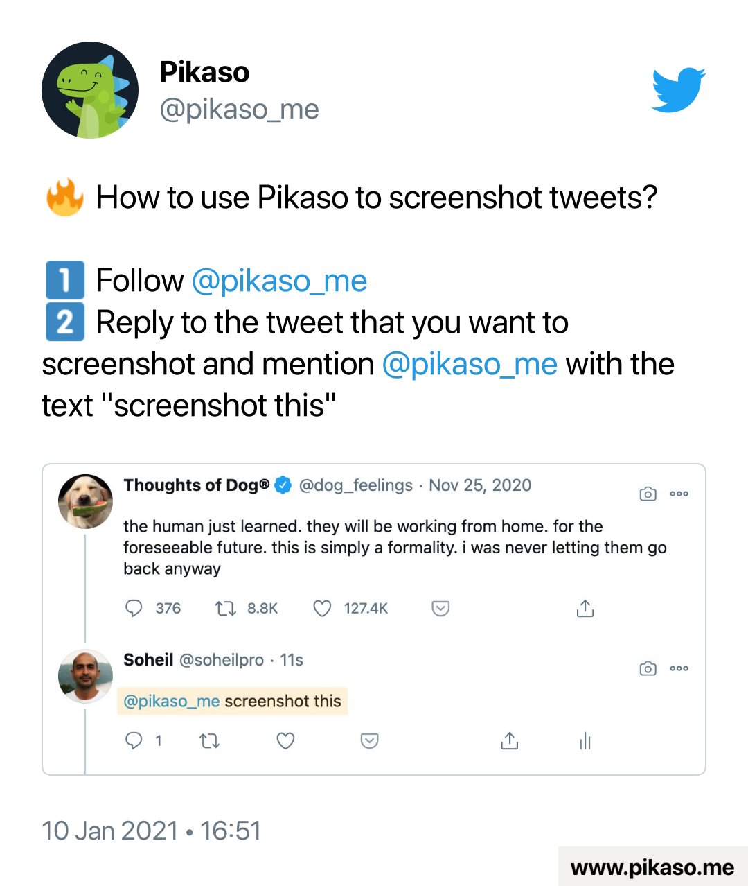 Pikaso on X: @bchocobchoco1 @porktendencia Here's your screenshot. ⚡ Want  to automatically post your tweets on Instagram? Visit    / X