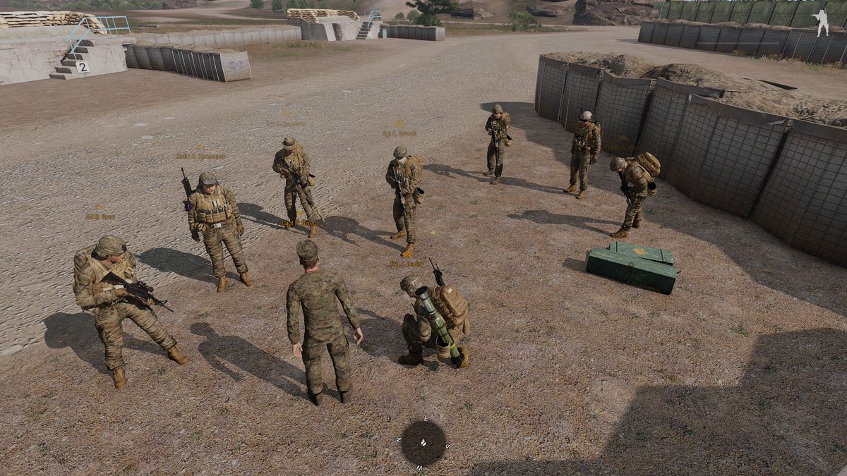 MarineBrigade's tweet photo. Some pictures from the first SOI, had a nice turn out of 11 people. Thank you to everyone who came out tonight. #Marines #Arma3 #MILSIM https://t.co/ctNWcOQglI
