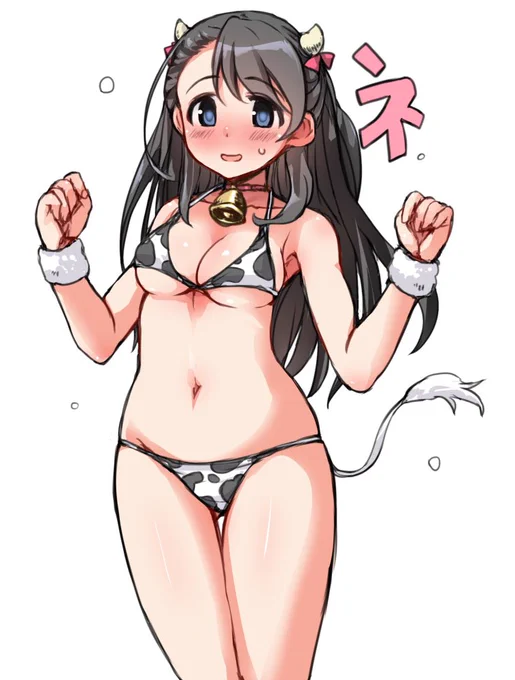 牛柄ビキニ原ネネ 