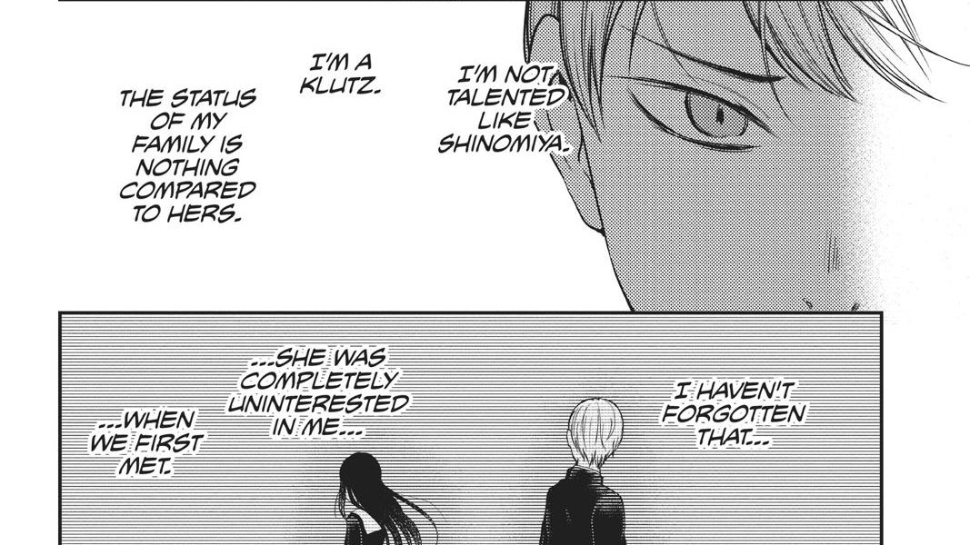 Miyuki suffers from an inferiority complex and doesn't think of himself highly. He can't bring himself to confess to her because it would mean giving up and admitting that he would always be under her, living as someone inferior to her.