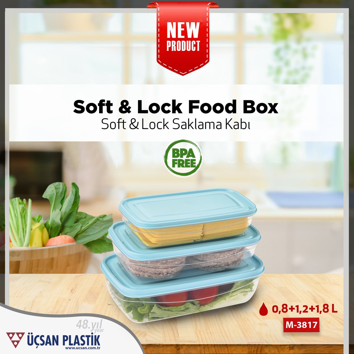 M-3817
SOFT &amp; LOCK FOOD BOX - 0,8 L + 1,2 L + 1,8 L

M-3817
SOFT &amp; LOCK SAKLAMA KABI - 0,8 L + 1,2 L + 1,8 L

#newproduct #softlockfood #softlockfoodbox #newtrend #softlocksaklamakabı #newcollection #üçsanplastik