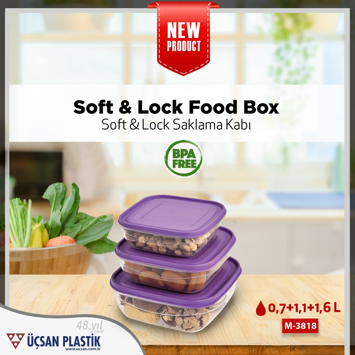 New Product
M-3818
SOFT &amp; LOCK FOOD BOX - 0,7 L + 1,1 L + 1,6 L

M-3818
SOFT &amp; LOCK SAKLAMA KABI - 0,7 L + 1,1 L + 1,6 L
#newproduct #softlockfood #softlockfoodbox #newtrend
#softlocksaklamakabı #newcollection #üçsanplastik