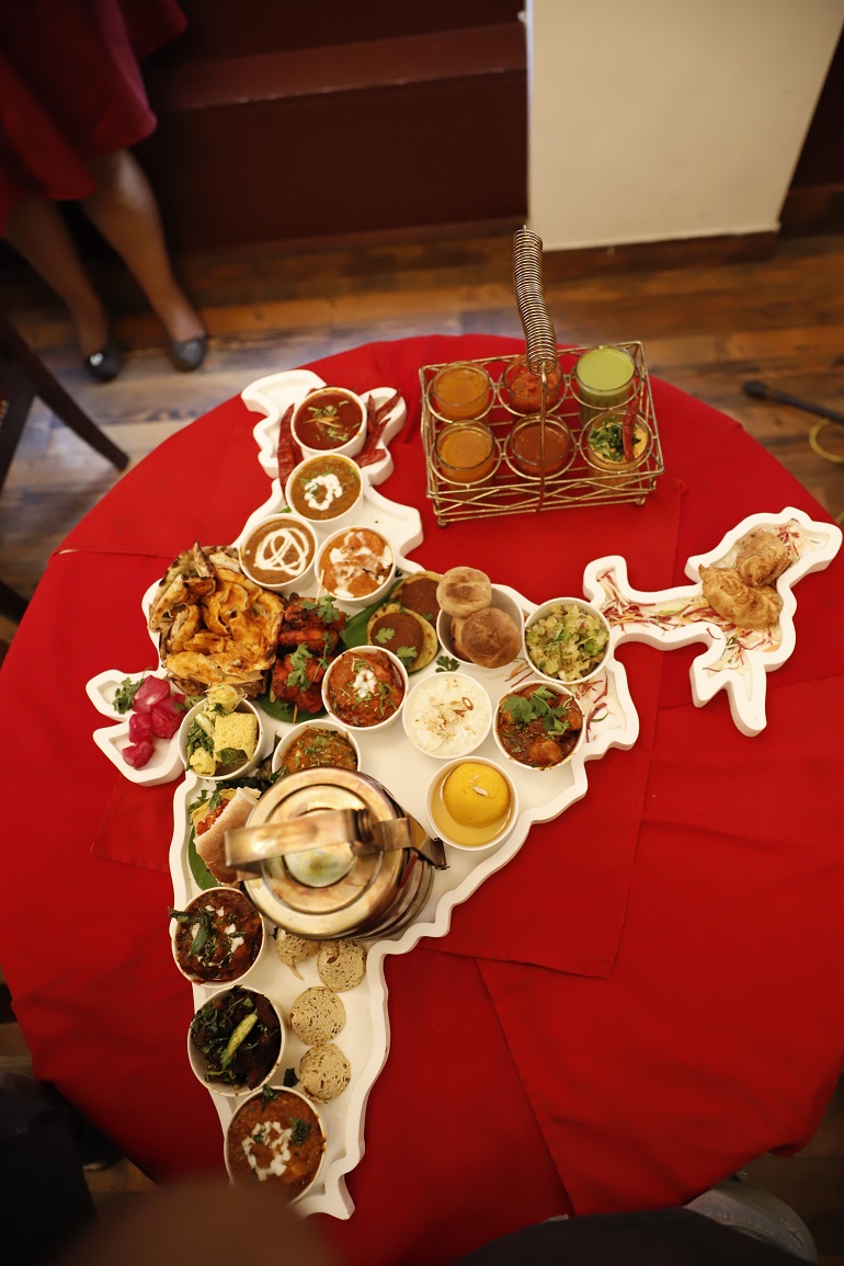 What an idea! The "United India Thali" at Ardor 2.1, Connaught Place, Delhi, featuring 29 items representing 29 states. Full marks for presentation - you cannot not want to photograph it (or share it)!