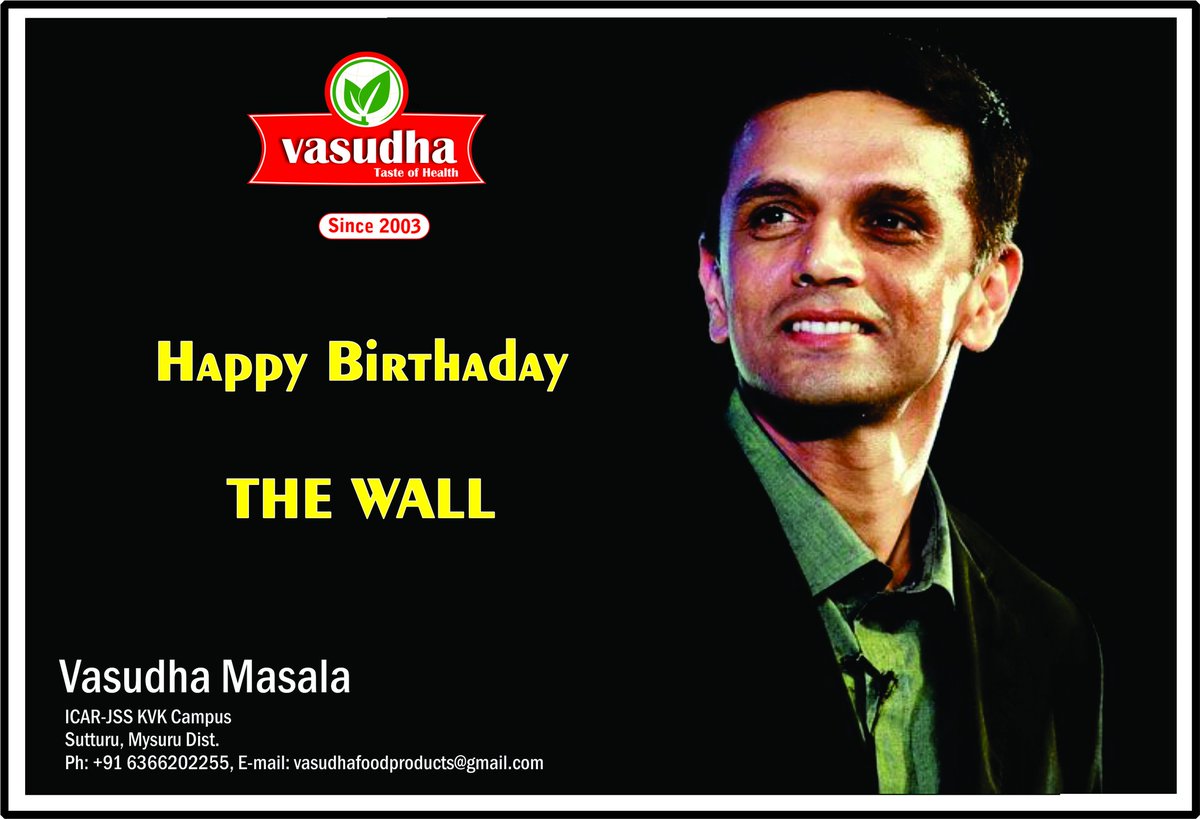 vasudhamasale's tweet photo. #RahulDravid #TheWall https://t.co/zV4VqSfEiH