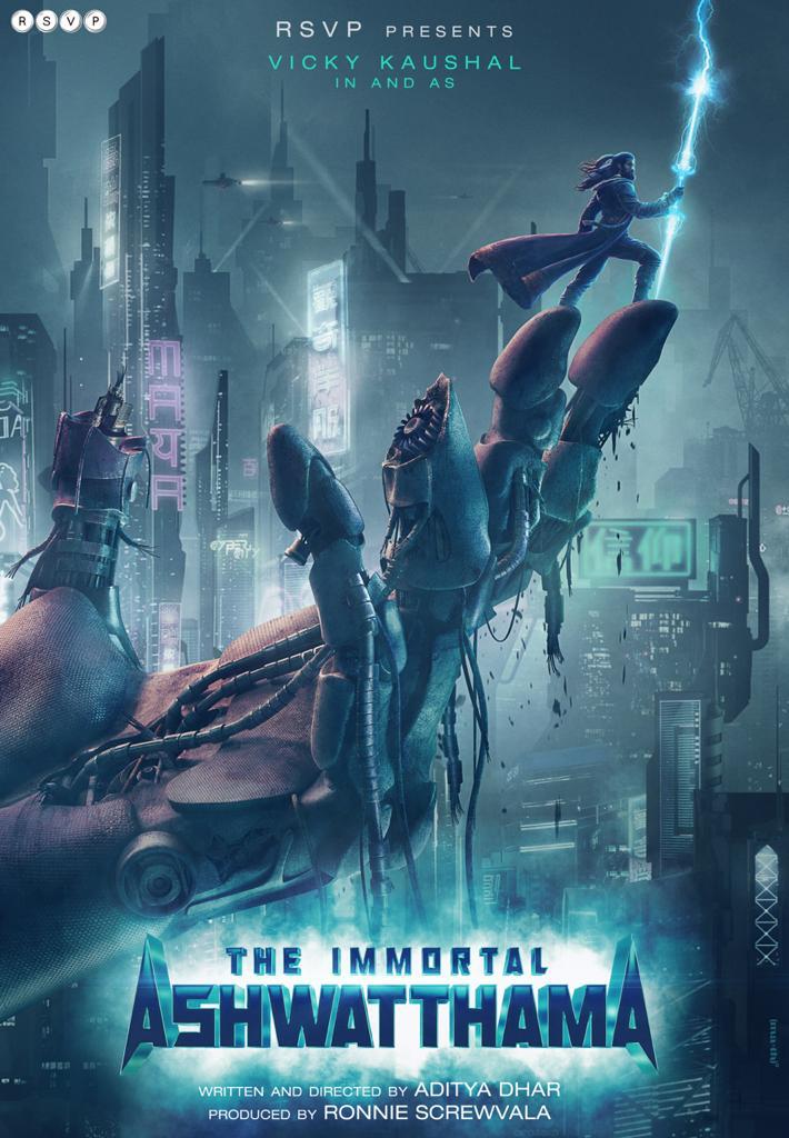 taran_adarsh's tweet photo. #URI TEAM REUNITES, ANNOUNCE SCI-FI FILM... On the second [release date] anniversary of #Uri, #VickyKaushal, director Aditya Dhar and producer Ronnie Screwvala reunite... Announce a sci-fi film, based on a character from the #Mahabharata... Titled #TheImmortalAshwatthama. https://t.co/hW9fWiEyJu