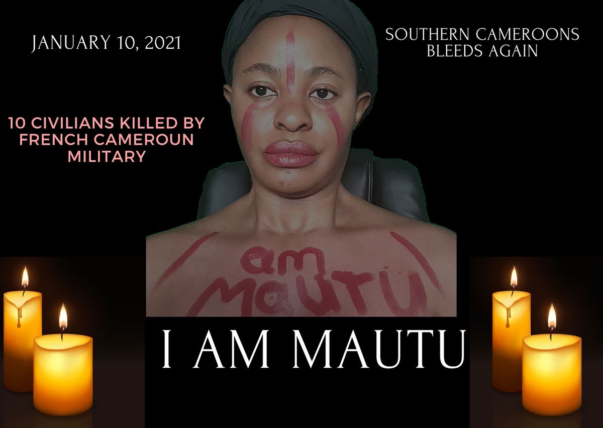 DabneyYerima's tweet photo. Violence create more social problems. It never brings permanent peace. We mourn 10 civilians killed by French Cameroun military in Mautu. RIP. LRC shall not have peace until peace emerges for Ambazonia. No to AFCON in Ambazonia.@UN @JoeBiden @EUCouncil @KremlinRussia_E @Pontifex https://t.co/I4nBvZYOWF