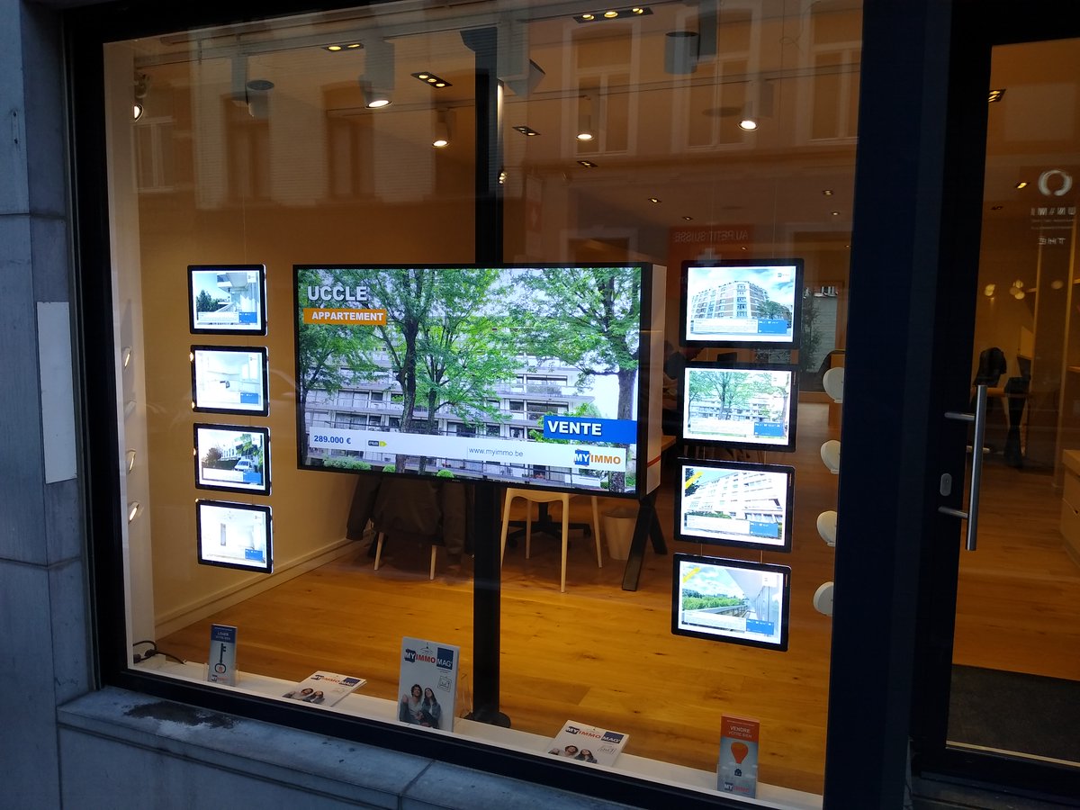 taptapdigital's tweet photo. Solution Vitrine Digitale IMMO pour MYIMMO de #Uccle 
https://t.co/gAUW7h6ds0

> Affichage automatique des biens !
> Plus de visibilité des messages, photos &amp; vidéos !
> Vitrines toujours à jour !

#vitrinedigital #digitalsignage #vitrineimmo #affichagedynamique #immobilier https://t.co/XoTGZyh7CV