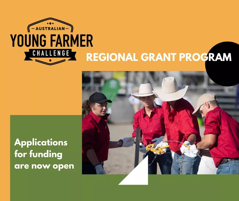 NSWASCNextGen's tweet photo. And don't forget support is available to assist with running and organising Young Farmer Challenges at local, regional and state levels. Applications for the @AusYFC Regional Grant Program close Monday 8 February 2021 at 5pm. Apply today! #ASCNextGen #BestinShow #YouthinAg https://t.co/DJhYPpKPwG