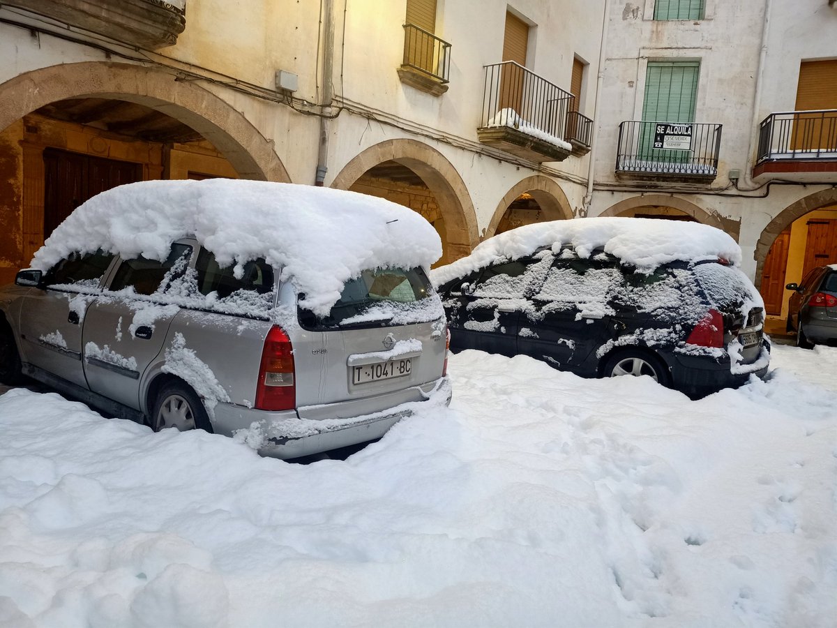 buslleida's tweet photo. Així es desperta aquest dilluns l'#Albi, a les #Garrigues. L'ajuntament demana als veïns demana als veïns que no surtin de casa si no és imprescindible @Cati_Lleida 
@Catinformacio 
#neucatràdio https://t.co/7KeuoVcFJF