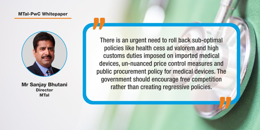 #MTaI - #PwC #Whitepaper: With #COVID19 pandemic, there is a realization in the policy-making circles that #healthcare is a vital sector and we hope that this culminates in creating more thorough policies.

Download the report: bit.ly/Wp-download

#MedTech #MedicalDevice