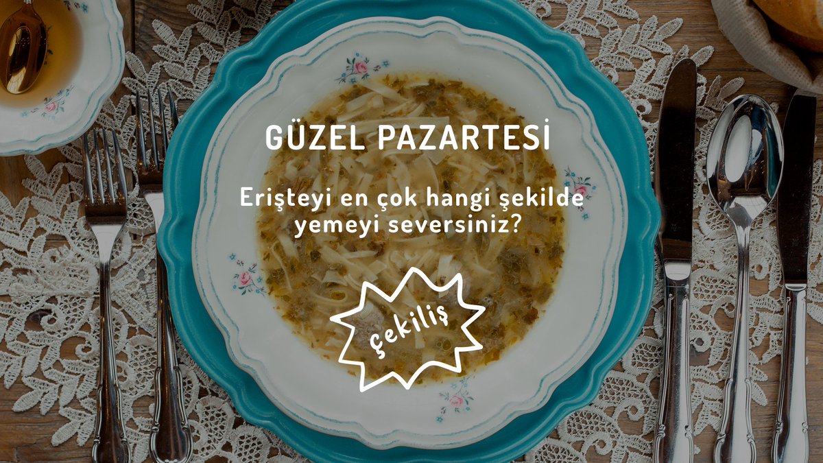 kadinureticiden's tweet photo. #Erişteyi en çok hangi şekilde yemeyi seversiniz?
2 takipçimize çekilişle #sebzeli erişte #hediye ediyoruz.🎁
Yapmanız gerekenler basit:
💫@kadinureticiden #instagram sayfamızı takip etmek,
💫Bu paylaşımı beğenmek,
💫Bir arkadaşınızı etiketleyerek sorumuza cevap vermek.
#food https://t.co/1UrHF50xOV