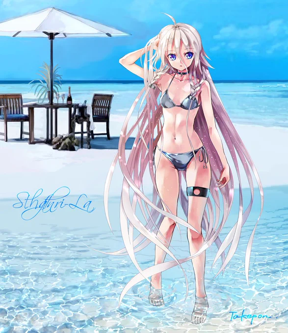 #くそ寒いので水着絵を貼る
南の島に行きたい 