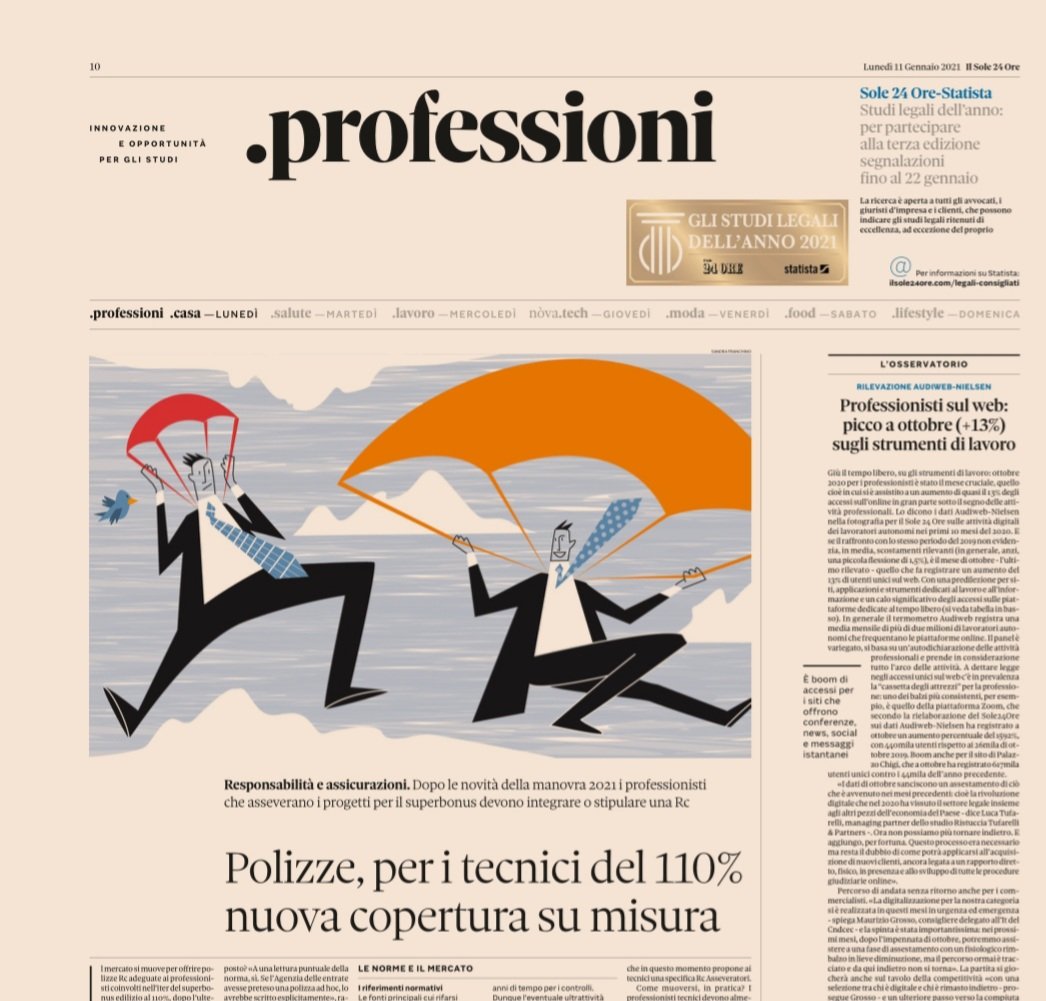 #Superbonus #110%. Ai #professionisti non sempre basta la #polizza esistente.  adriano lovera sul <a href="/sole24ore/">IlSole24ORE</a> oggi fa due conti sull'adeguamento