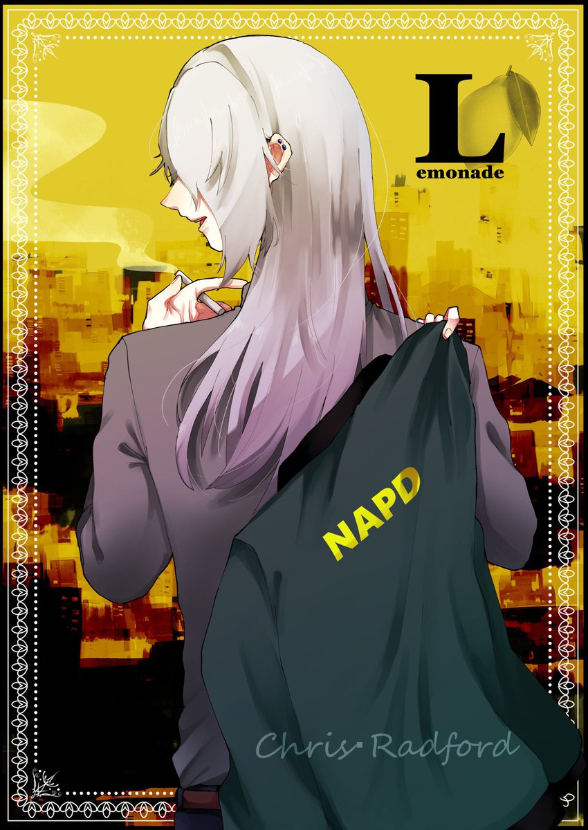 Lemonade_TL's tweet photo. 🚓クリス・ラドフォード：@5963_29 
#Lemonade_CS

「よう、クリスだ。よろしく」
「遊びはどこまで行ったって遊びさ。わかるだろ？」
「嫌だね。アンタの言ってることなんざ聞きたくない」
「なんだ。仕事ならちゃんとしてるだろ？いつからアンタは俺のママになったんだ？」 https://t.co/07Qqngacb3