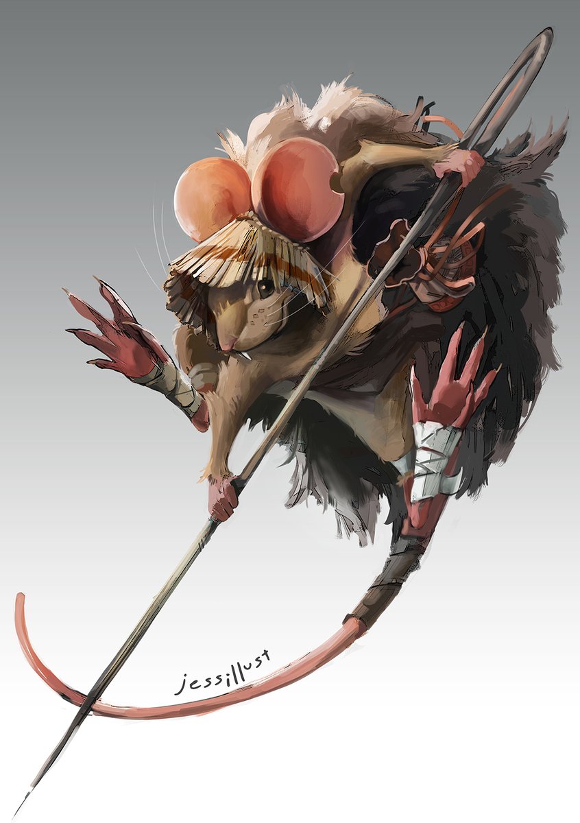 Jessillust's tweet photo. Mouse gone wild now that they're armed 🐭❤️
#mouse #mice #rat #illustration #stormproject #wip #conceptart #characterdesign https://t.co/ZA1TP2HGNB