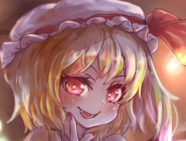 「なんだと思う?これね、あなたの"目"」
みたいに弄ばれちゃったりね!٩('ω')وウフフ
#東方Project #フランドール・スカーレット 