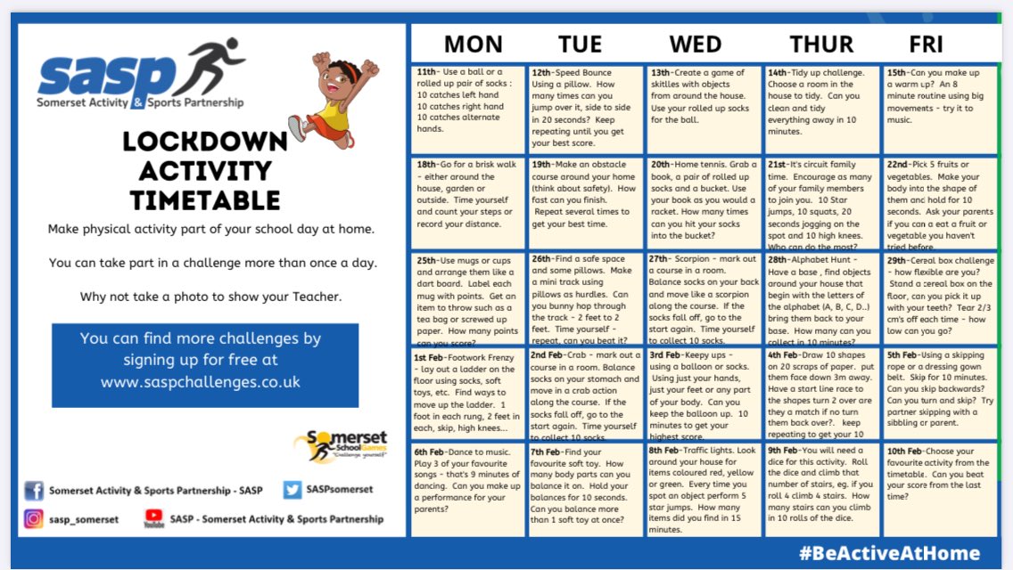 Holy Trinity PE (@peholytrinity) on Twitter photo Have a look at this calendar from @somschoolgames for some great ideas to keep active during lockdown #ActiveTrinity #HealthMatters <a href="/holytrinitypri/">Holy Trinity Primary</a> Have a look at this calendar from @somschoolgames for some great ideas to keep active during lockdown #ActiveTrinity #HealthMatters <a href="/holytrinitypri/">Holy Trinity Primary</a>