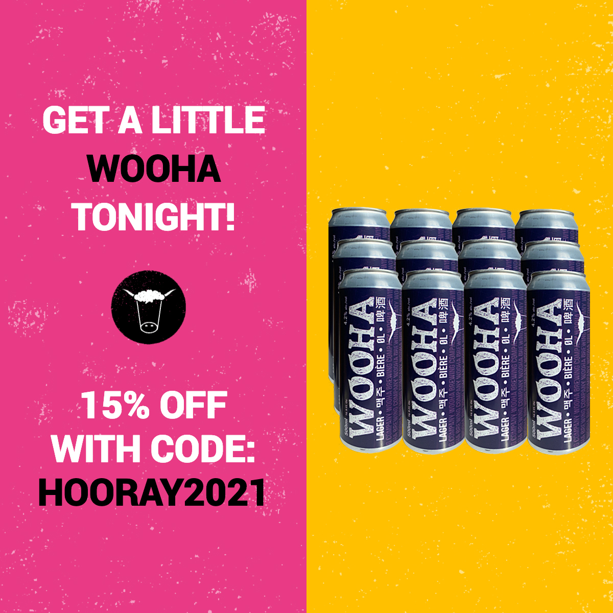 HOORAY 2021!
Is what we wish we were saying...2021 isn't delivering the goods just yet though, is it?!
What will deliver the goods, is ordering our Highland brewed canned Lager, currently with 15% OFF in our JANUARY SALE!
Use code HOORAY2021 at checkout. 
T&amp;C's apply.