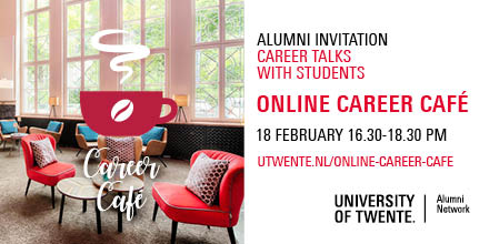 Solange_Pa's tweet photo. De beste voorbereiding op de arbeidsmarkt is netwerken. @UTwente organiseert daarom op 18 februari een Online Career Café voor studenten in de laatste fase van hun studie. Ben je UT alumnus? Doe mee en deel je expertise en ervaringen met studenten. 
https://t.co/6R5I5kKVz1 https://t.co/Yo1cJIoN8T